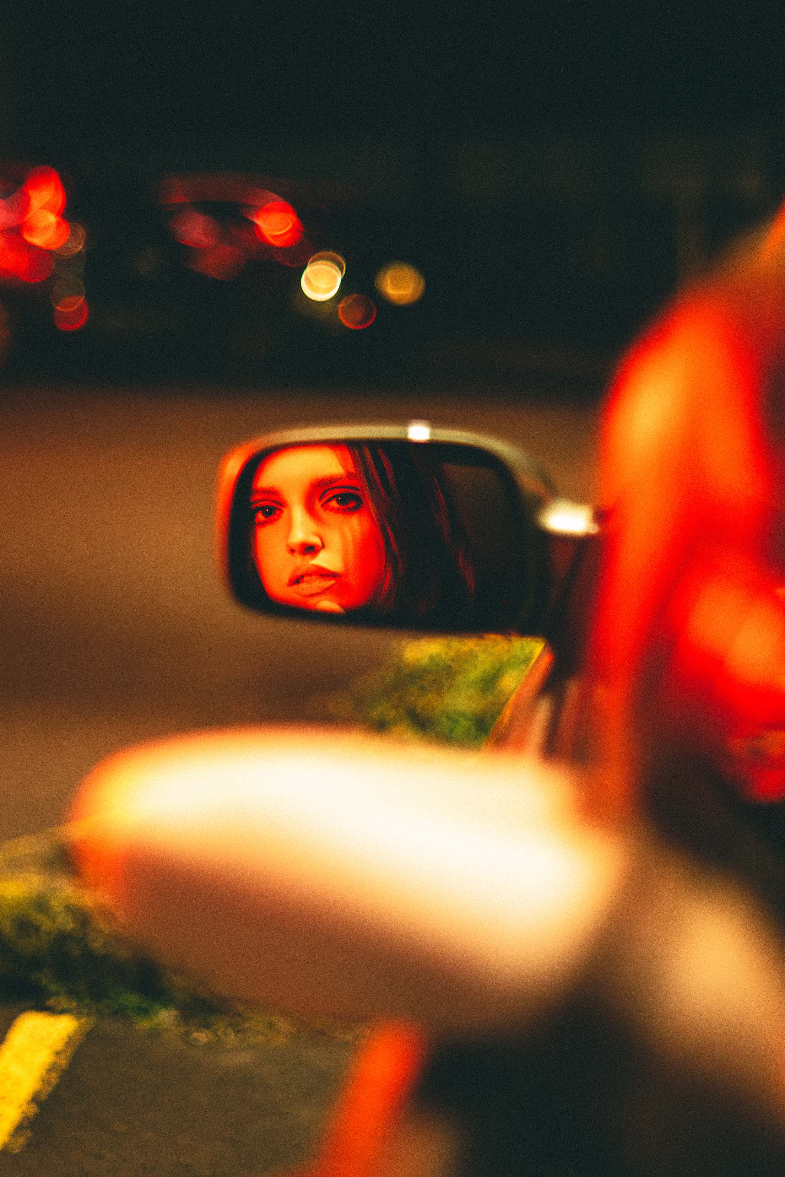 Cinematic Portraits with Vintage Flair by a Movie Theater — photograph 13 of 35